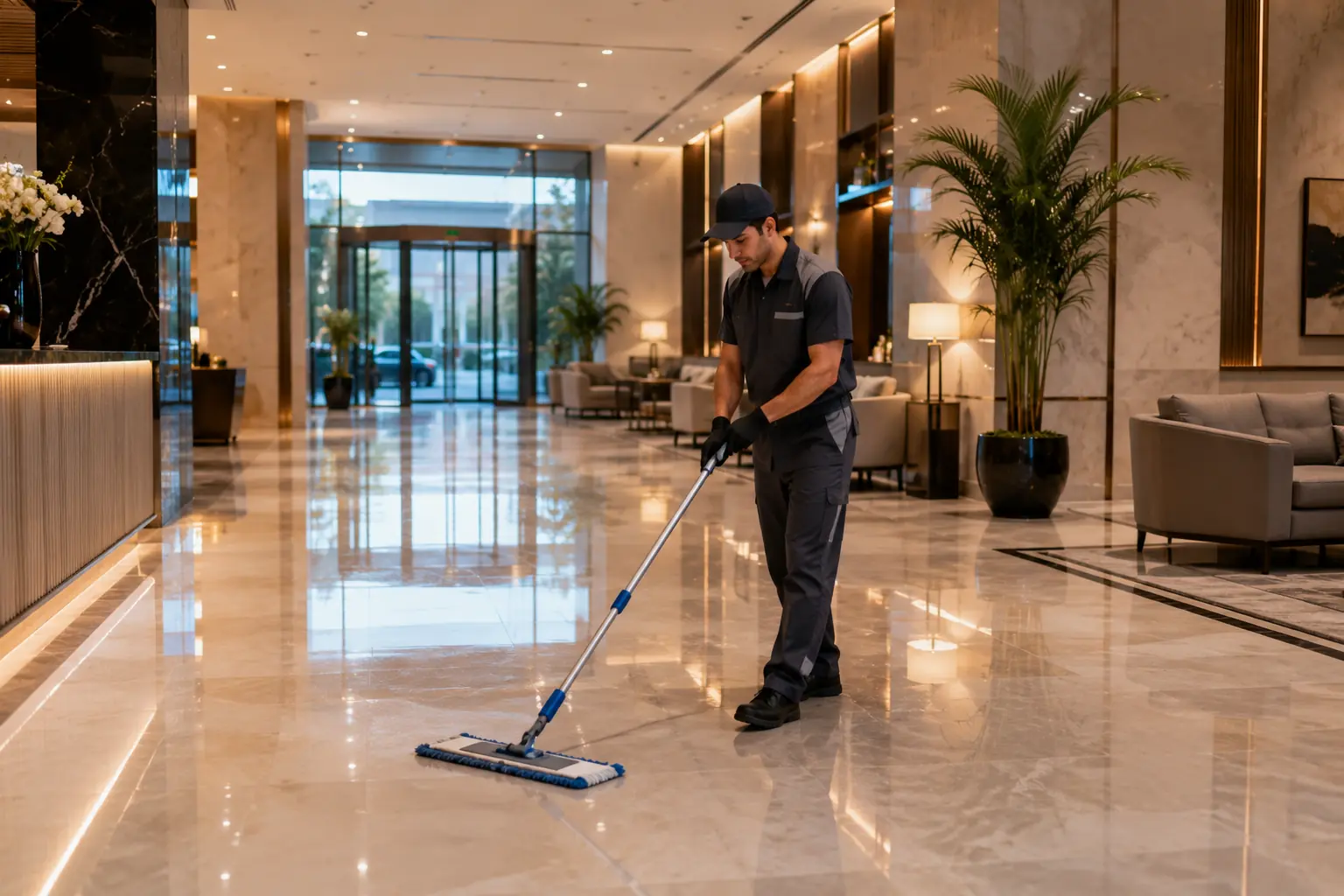 Lobby Cleaning